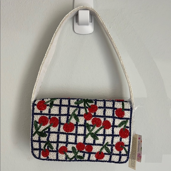 Made In India | Cherries Beaded Shoulder Bag 🍒 - Picture 8 of 11